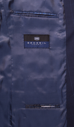 Подкладка мужского классического костюма Broswil 1713 с логотипом