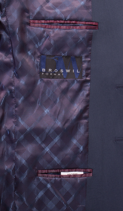 Подкладка мужского классического костюма Broswil 1719 с логотипом