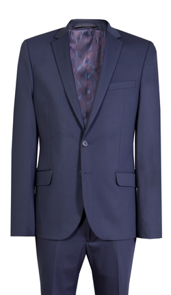 
                                    
                                        Костюм мужской Super slim, темно-синий,  имитация платка в нагрудном кармане 1719 Broswil
                                    
                                    
