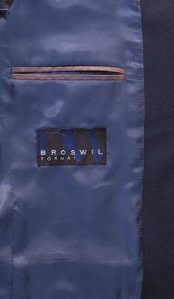 Подкладка мужского классического костюма Broswil 1716 с логотипом