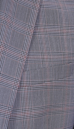 Ткань верха пиджака, сочетающая в рисунке 3 цвета 